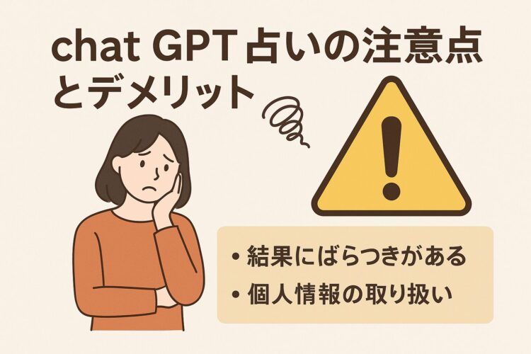 ChatGPT占いの注意点とデメリット